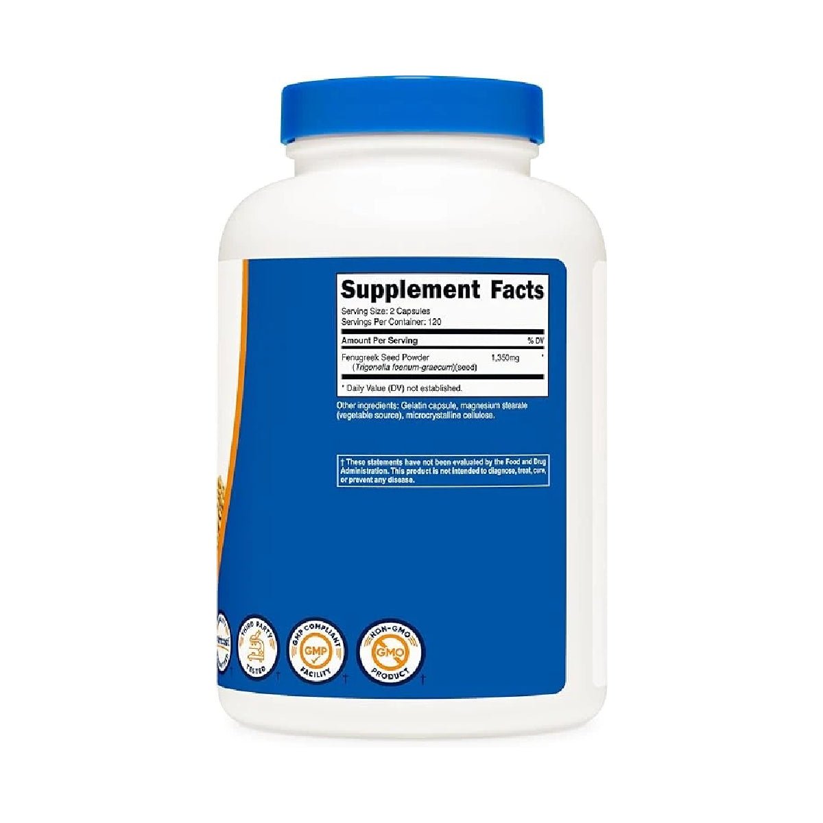 NUTRICOST FENUGREEK SEED 1350 MG 240 CAPSULES - Hi Vitamins