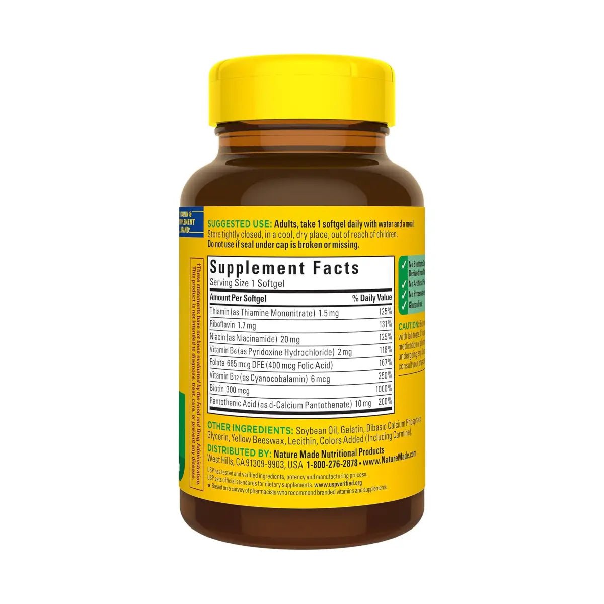 Nature Made Complejo B para Energía 60 softgels - Hi Vitamins