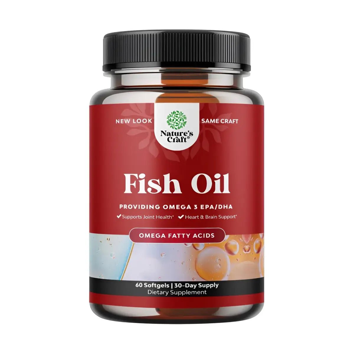 Nature's Craft Omega 3 Fish Oil con EPA y DHA 60 Softgels - Hi Vitamins