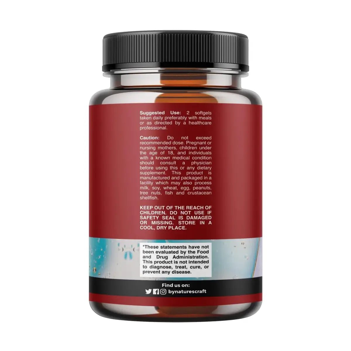 Nature's Craft Omega 3 Fish Oil con EPA y DHA 60 Softgels - Hi Vitamins