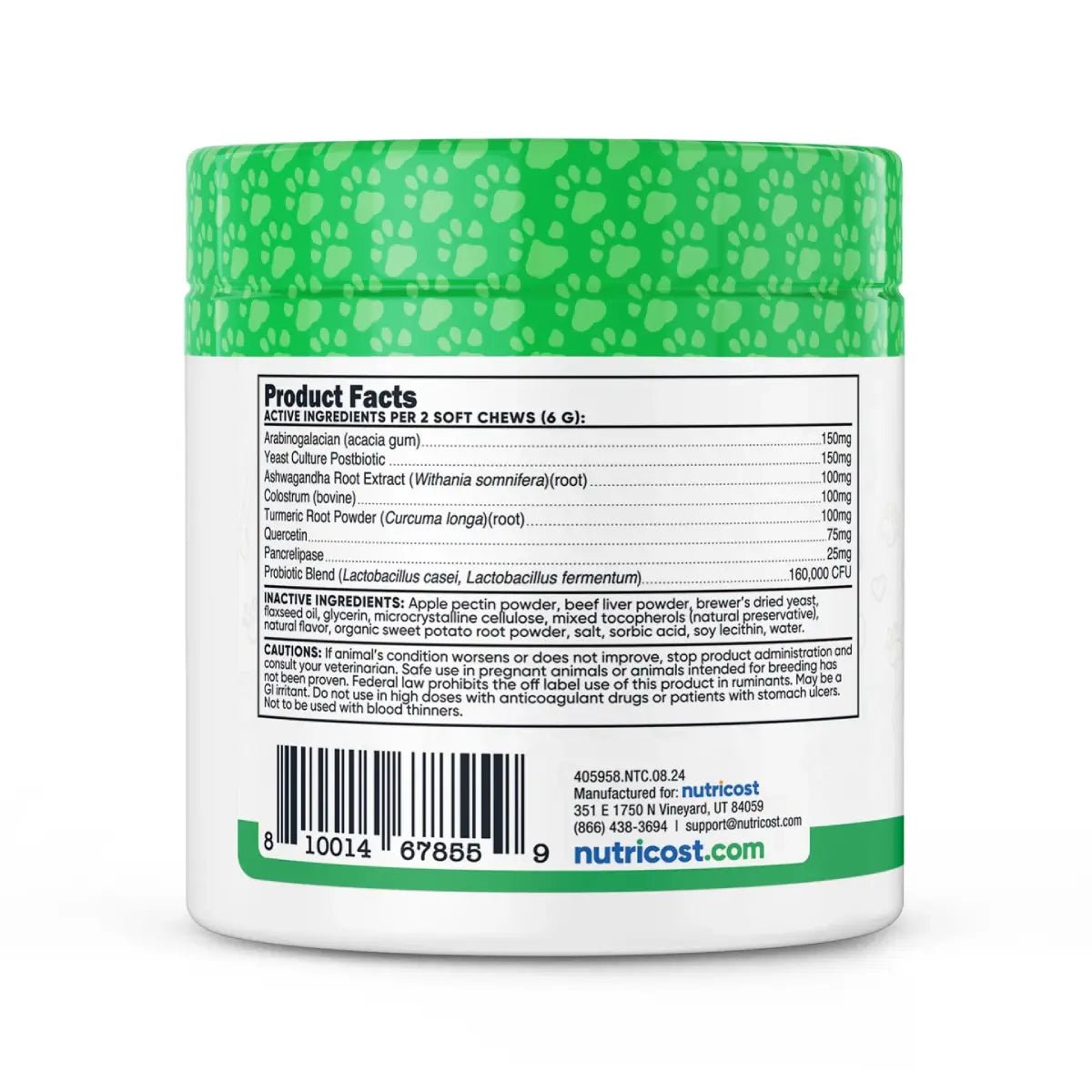 Nutricost Pet Complejo Multivitamínico 60 Chews Sabor Res - Hi Vitamins