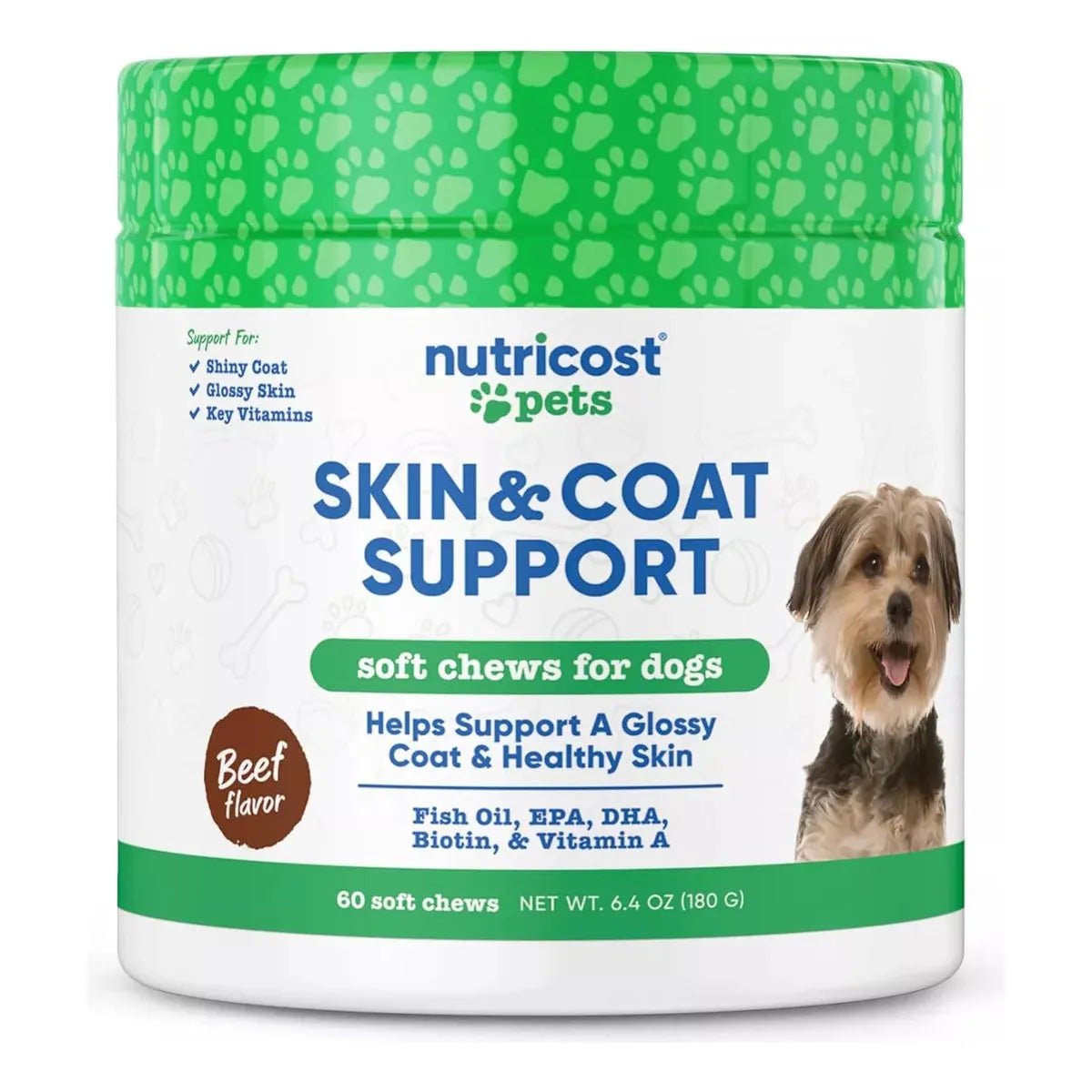 Nutricost Pet Skin & Coat Support 60 Chewables - Hi Vitamins