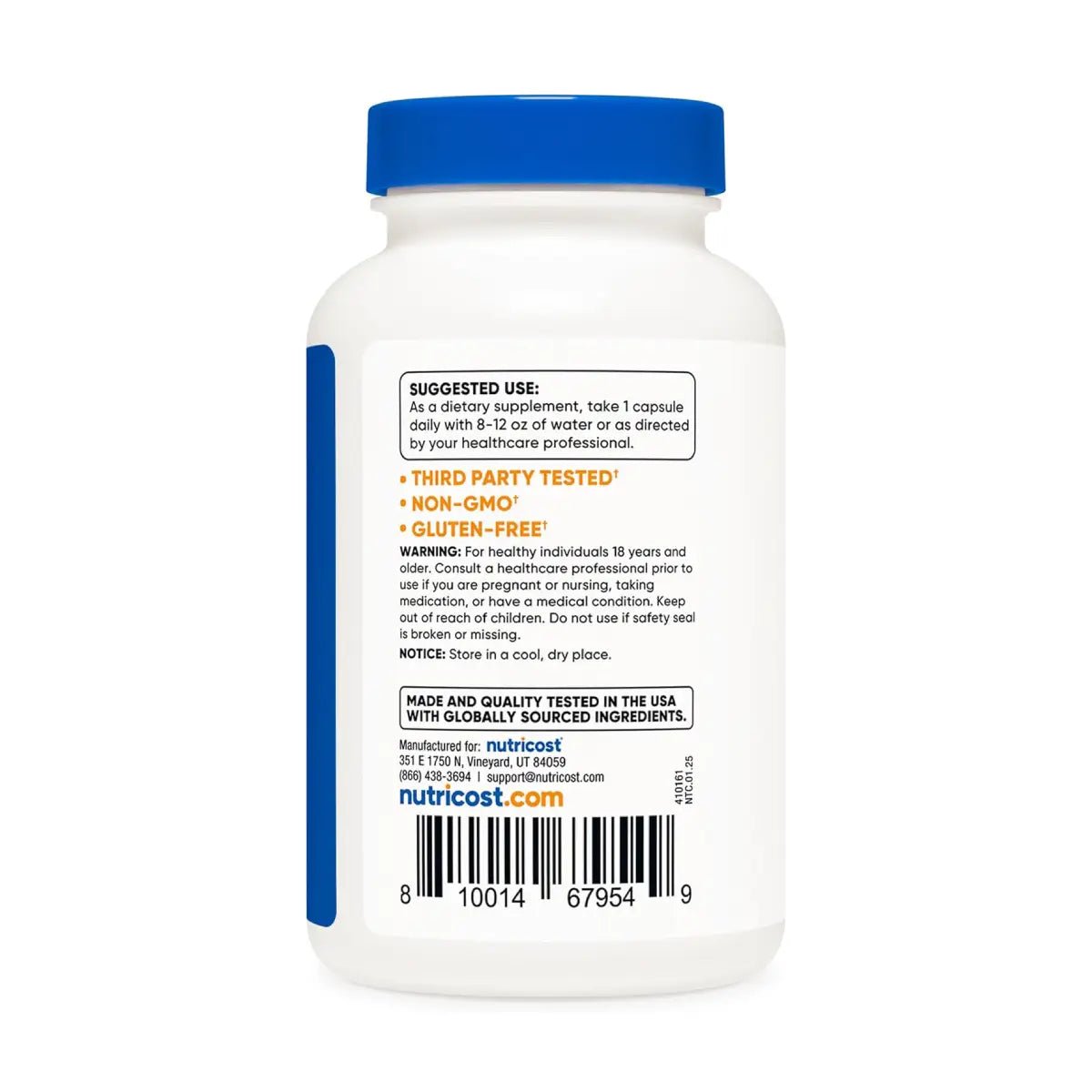 Nutricost® Vitamina B1 (Tiamina Mononitrato) 500 mg | 120 Cápsulas - Hi Vitamins