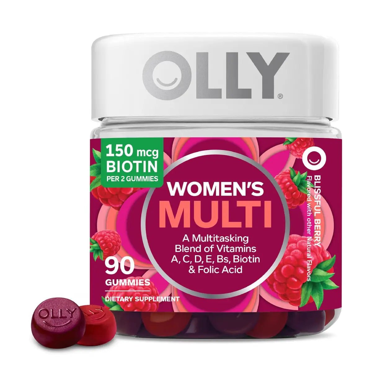 OLLY Multivitamínicos para Mujer 90 Gomitas sabor Bayas - Hi Vitamins