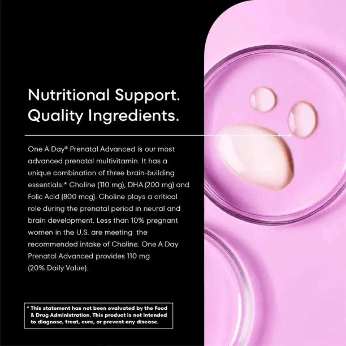 One A Day Multivitamínico Prenatal Avanzado (60 + 60 unidades) - Hi Vitamins