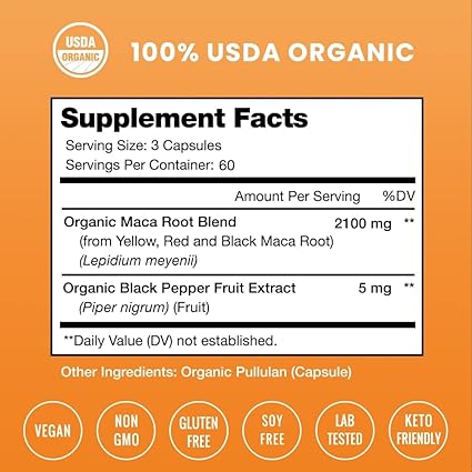 Nutra Champs Maca 2100 Mg 180 Cápsulas - Hi Vitamins
