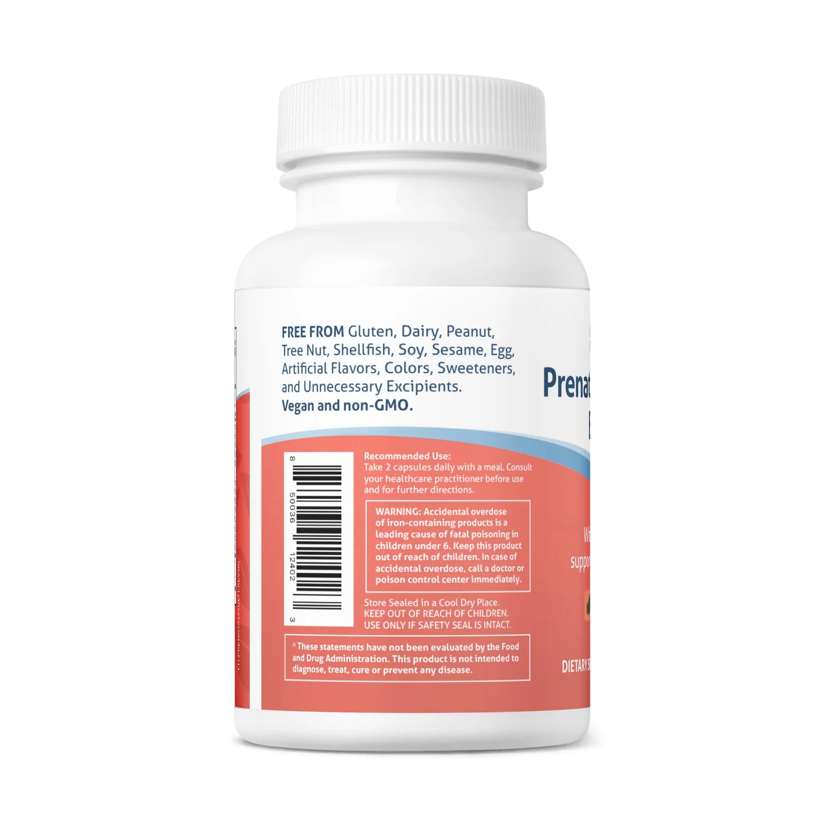 Fairhaven Health Multivitamínico Prenatal Essentials 60 Cápsulas - Hi Vitamins