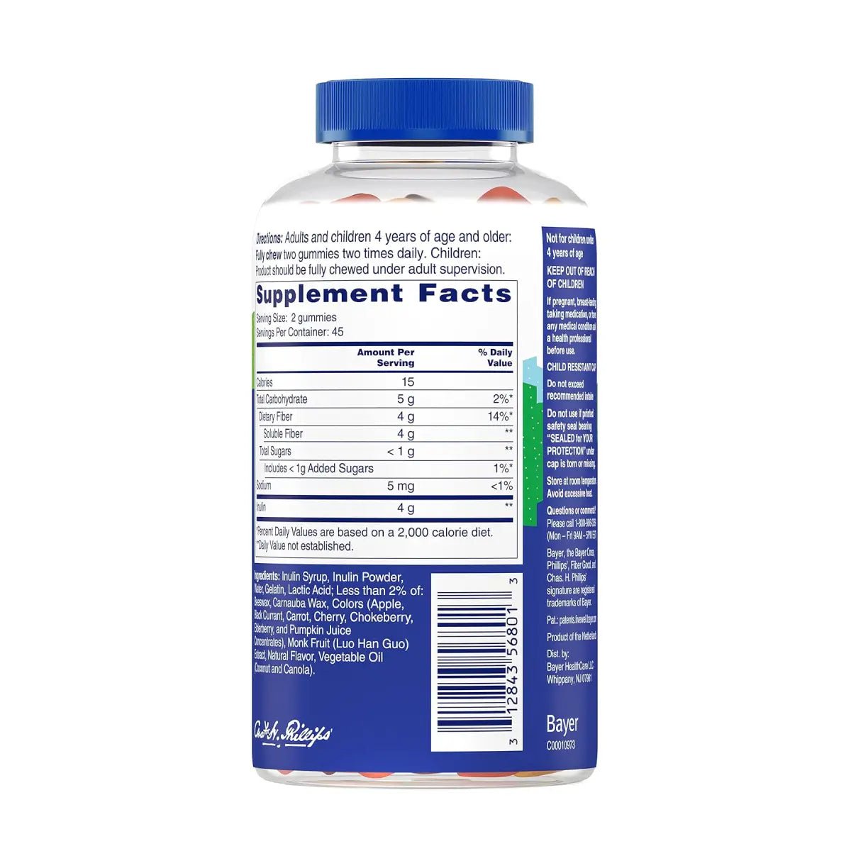 Phillips' Fibra Prebiótica 90 gomitas - Hi Vitamins