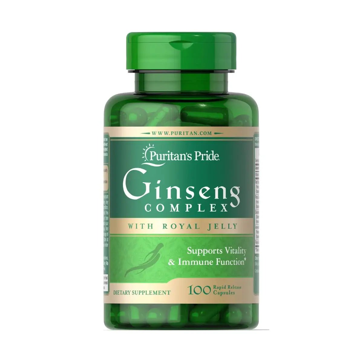 Puritan's Pride Ginseng Complex 1000 Mg 100 Cápsulas - Hi Vitamins