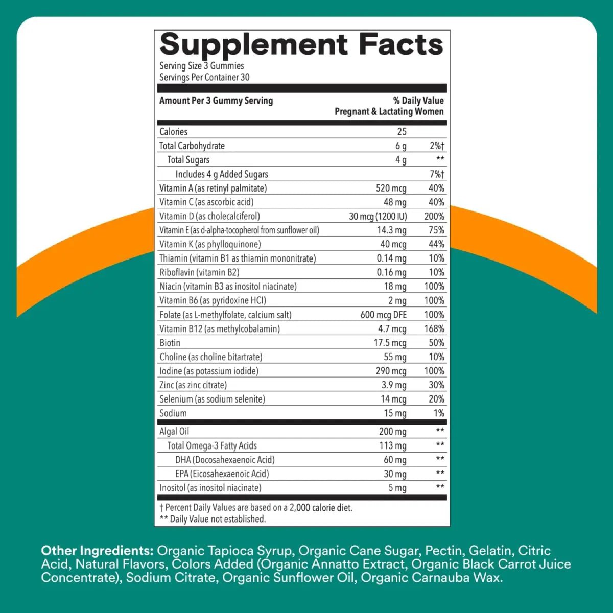 SmartyPants Prenatal Plus Multi & Omegas 90 Gomitas - Hi Vitamins