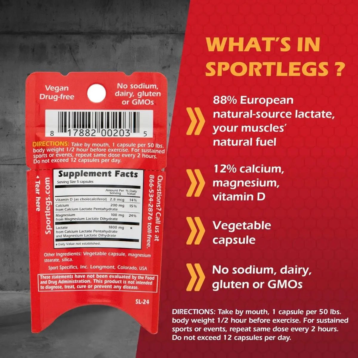 Sportlegs Fast Fitness Boost 5 Cápsulas (Pack 3) - Hi Vitamins