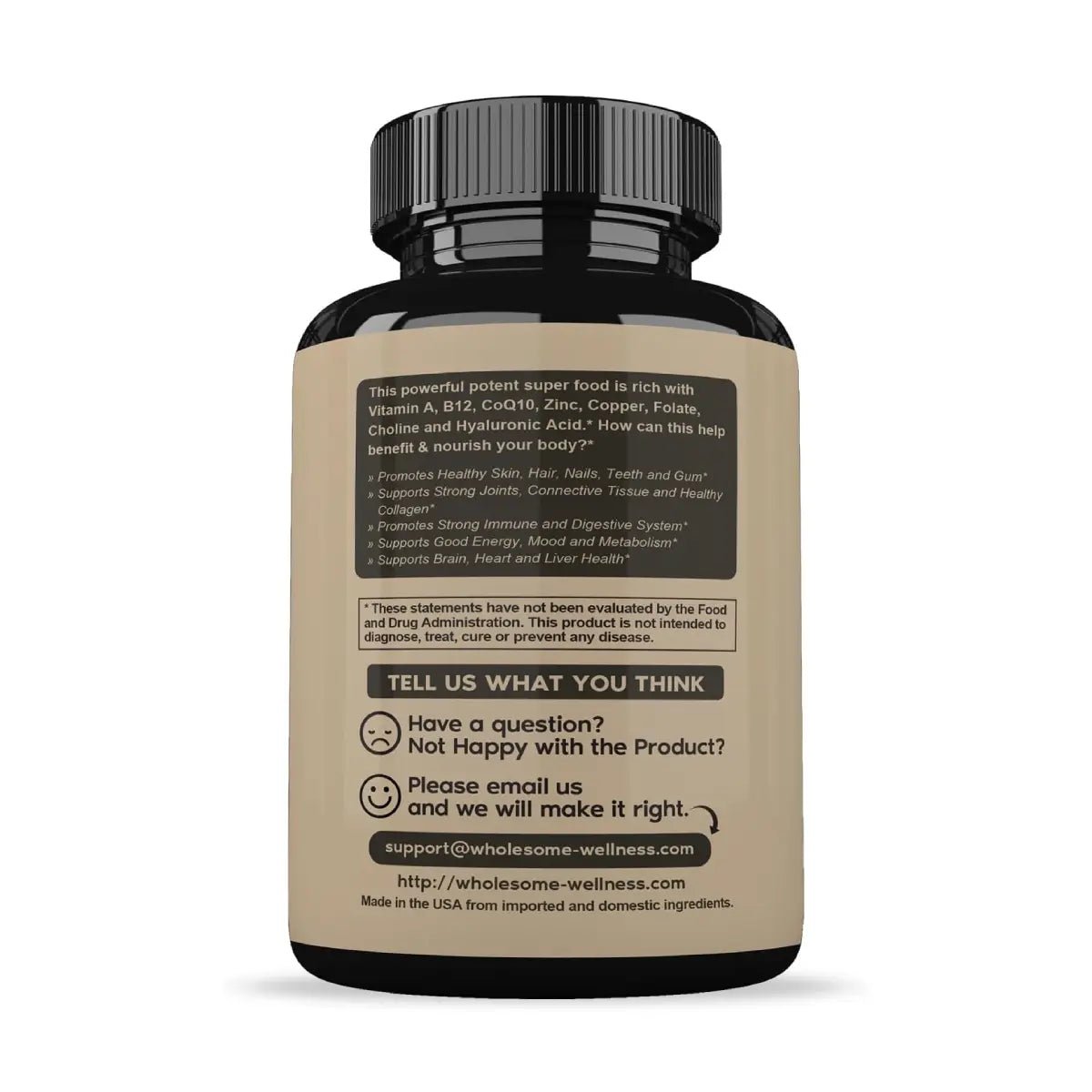 Wholesome Wellness Hígado de Res 180 Cápsulas - Hi Vitamins