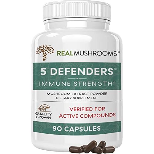 Real Mushrooms„¢ 5 Defenders Immune Strength 90 Cápsulas - Hi Vitamins