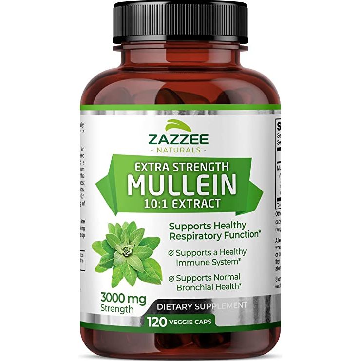 Zazzee Naturals Mullein 3000 Mg 120 Cápsulas - Hi Vitamins