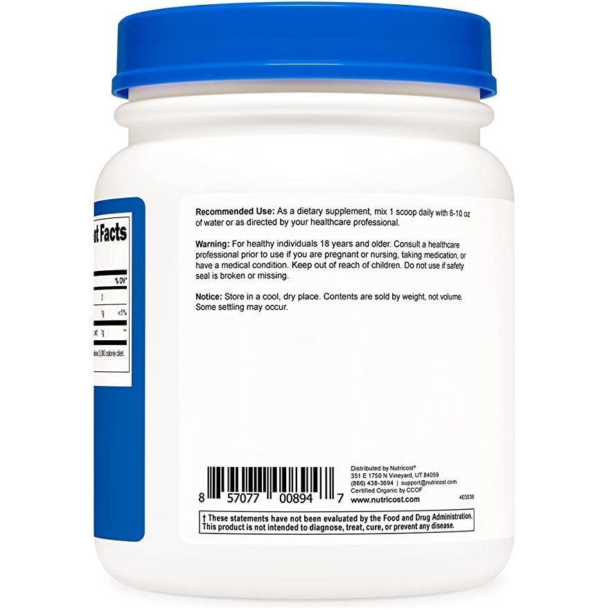 Nutricost® Alfalfa 100% Orgánica 454 Grs - Hi Vitamins
