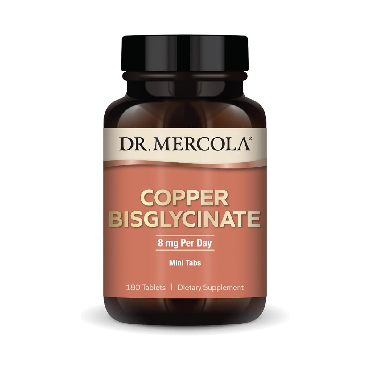 Dr. Mercola Cobre Quelado Alta Absorción 8 mg 180 Tabletas - Hi Vitamins