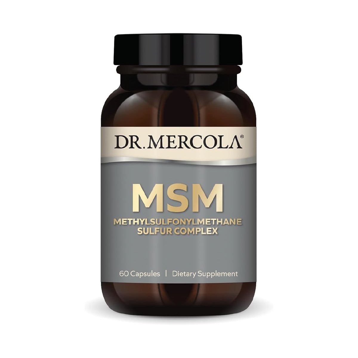 Dr. Mercola MSM 60 Cápsulas Metilsulfonilmetano para Articulaciones - Hi Vitamins
