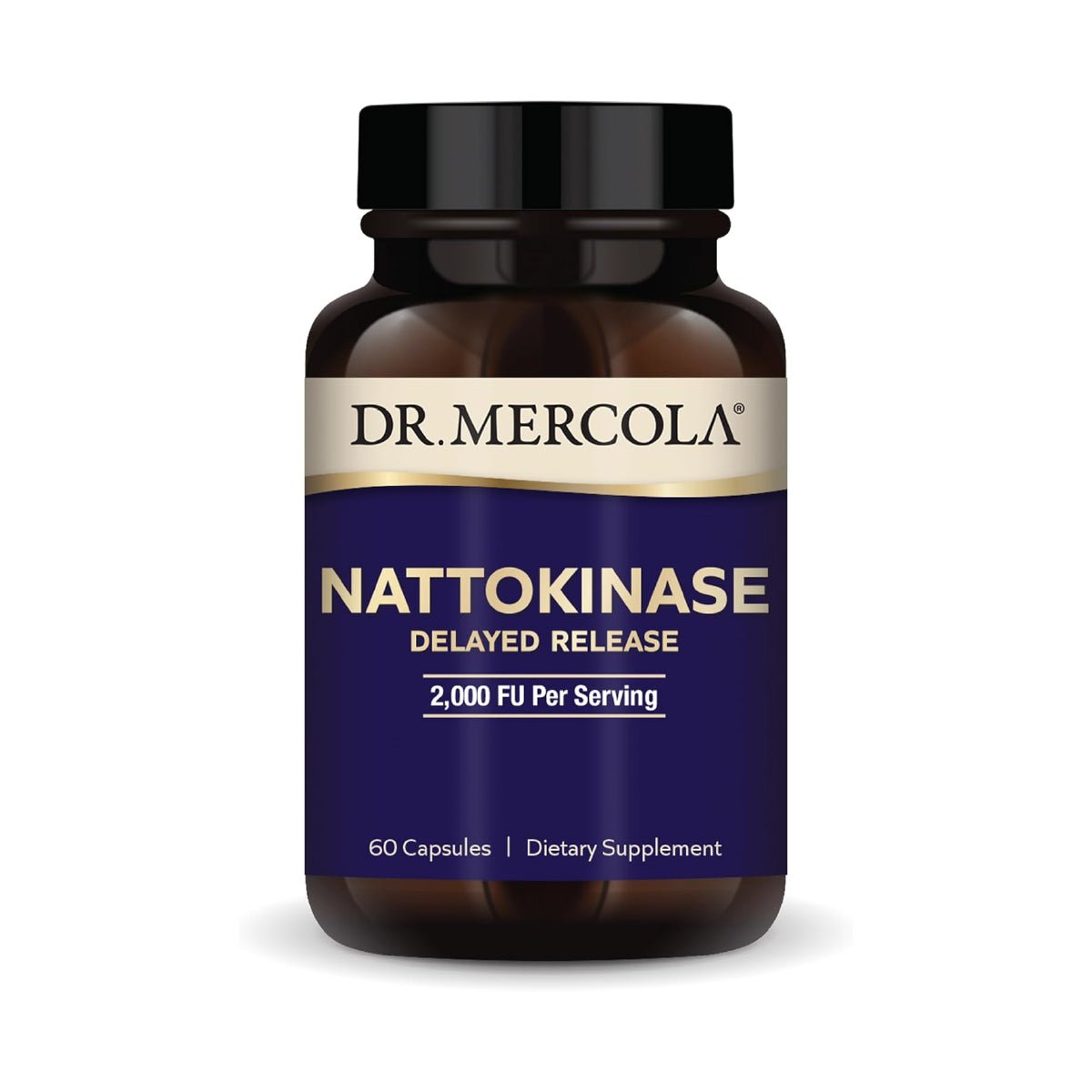 Dr. Mercola Nattokinase 2000 FU 60 Tabletas Liberación Retardada Apoyo Circulación y Flujo Sanguíneo - Hi Vitamins
