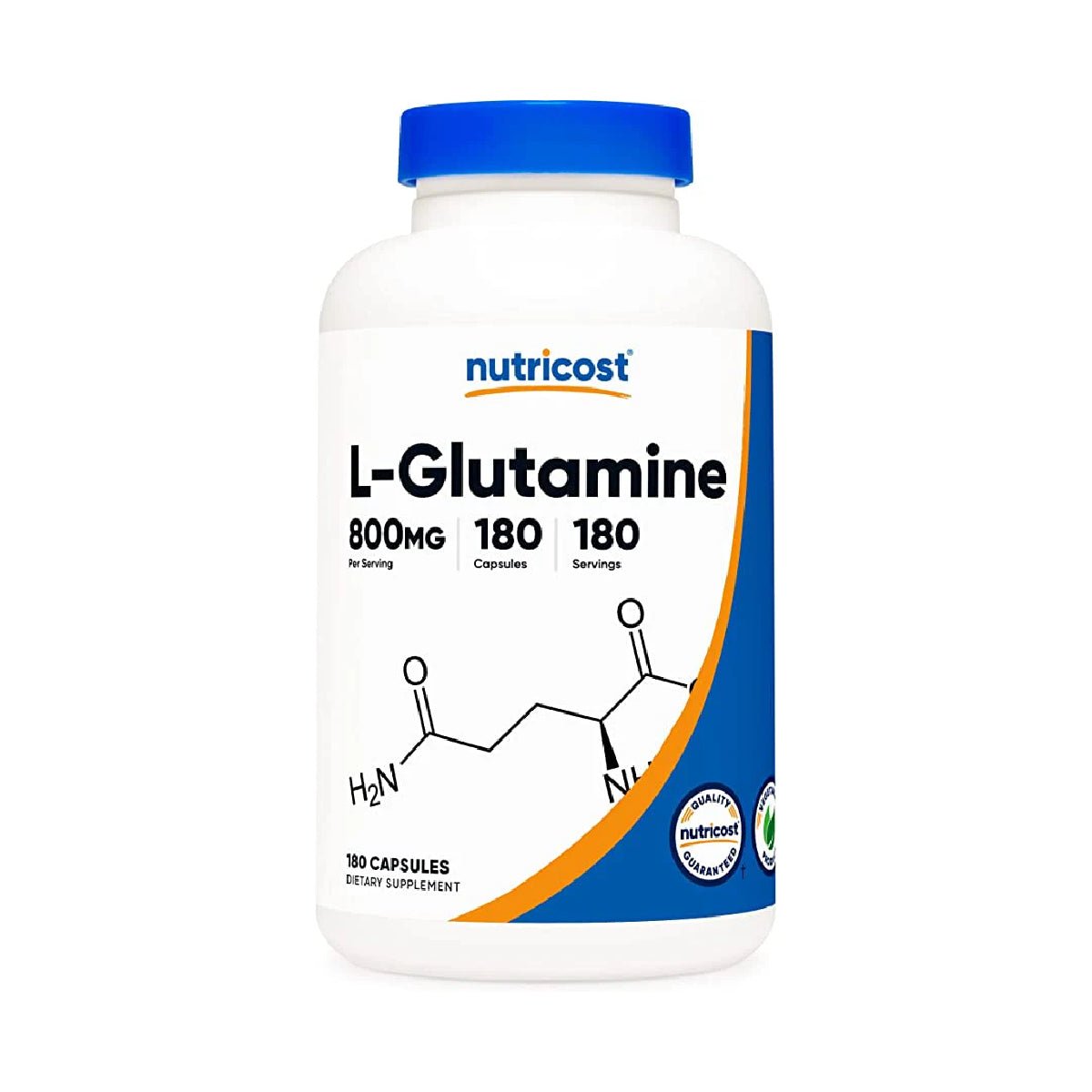 Nutricost® L-Glutamina 800 Mg 180 Cápsulas - Hi Vitamins