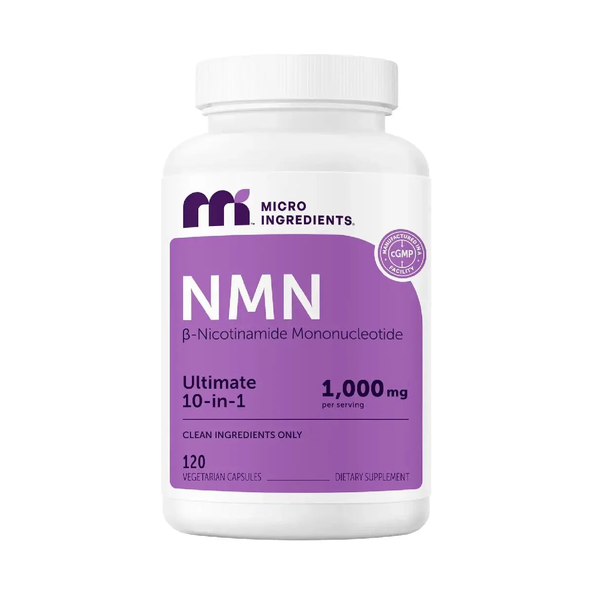 Micro Ingredients NMN 1000 mg 120 Cápsulas