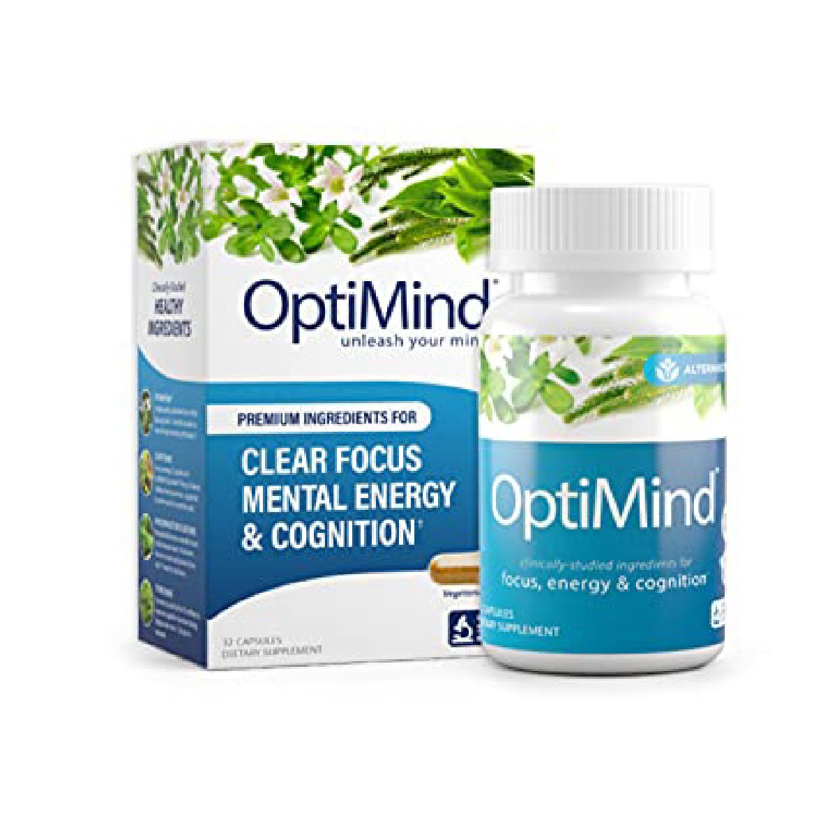 OPTIMIND CLEAR FOCUS MENTAL ENERGY & COGNITION 32 CAPSULES - Hi Vitamins