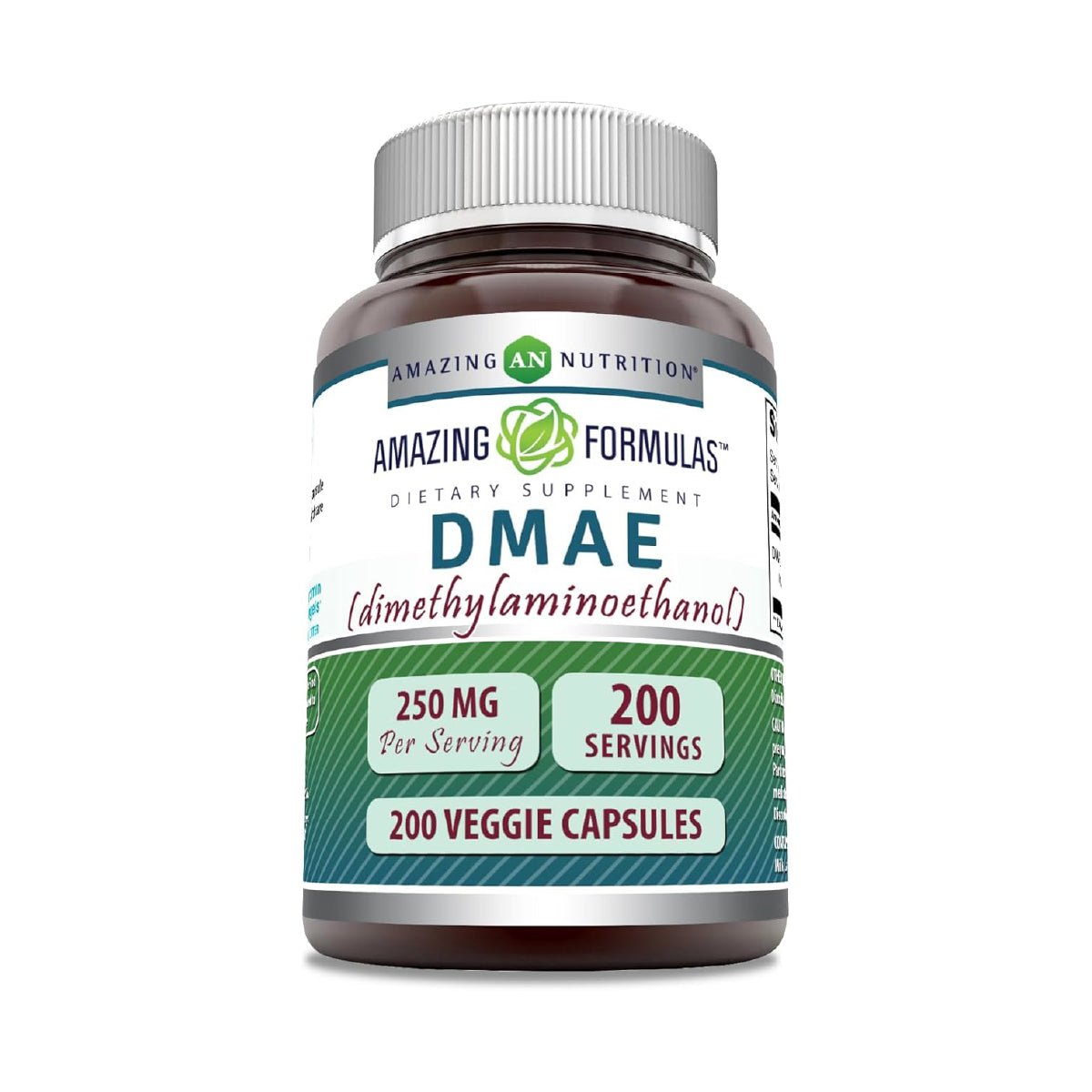 Amazing Nutrition DMAE 250 mg 200 Cápsulas Apoyo Cognitivo - Hi Vitamins