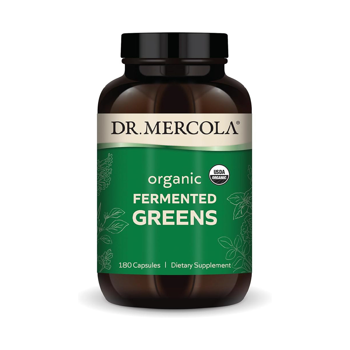 Dr. Mercola Organic Fermented Greens 180 Cápsulas Superfoods