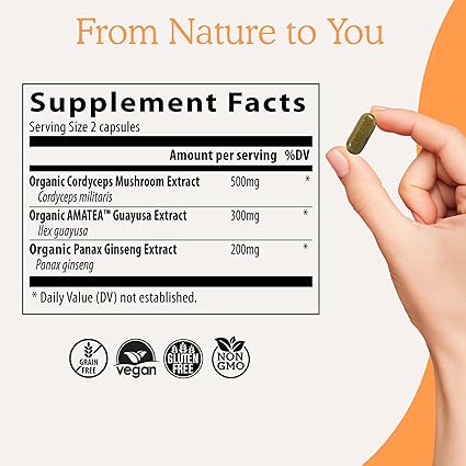 Real Mushrooms RealBoost Mushrooms + Herbs 60 Cápsulas - Hi Vitamins