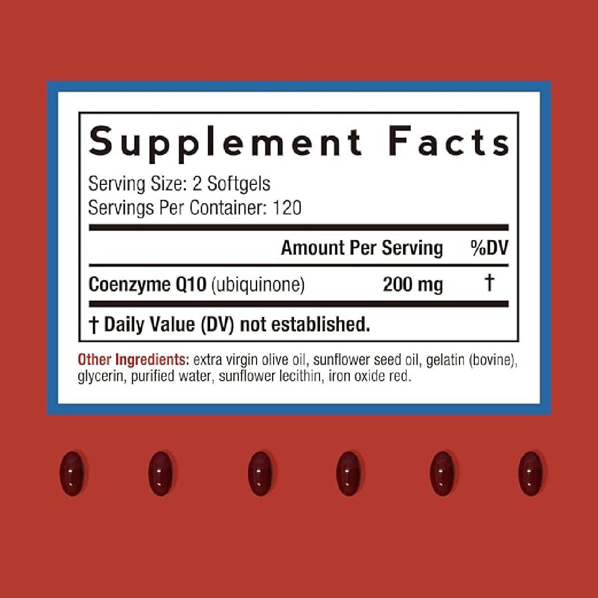 Doctor's Recipes Suplemento de Coenzima Q10 200 mg Apoyo Salud Cardiovascular, Energía y Antioxidantes - Hi Vitamins