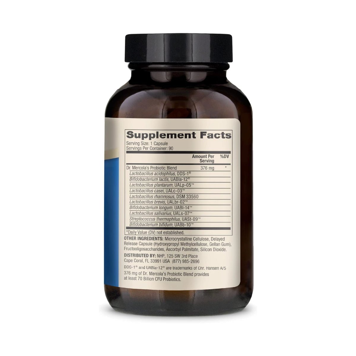 Dr. Mercola Complete Probiotics 70 Billion CFU 90 Cápsulas Probióticos y Salud Digestiva - Hi Vitamins
