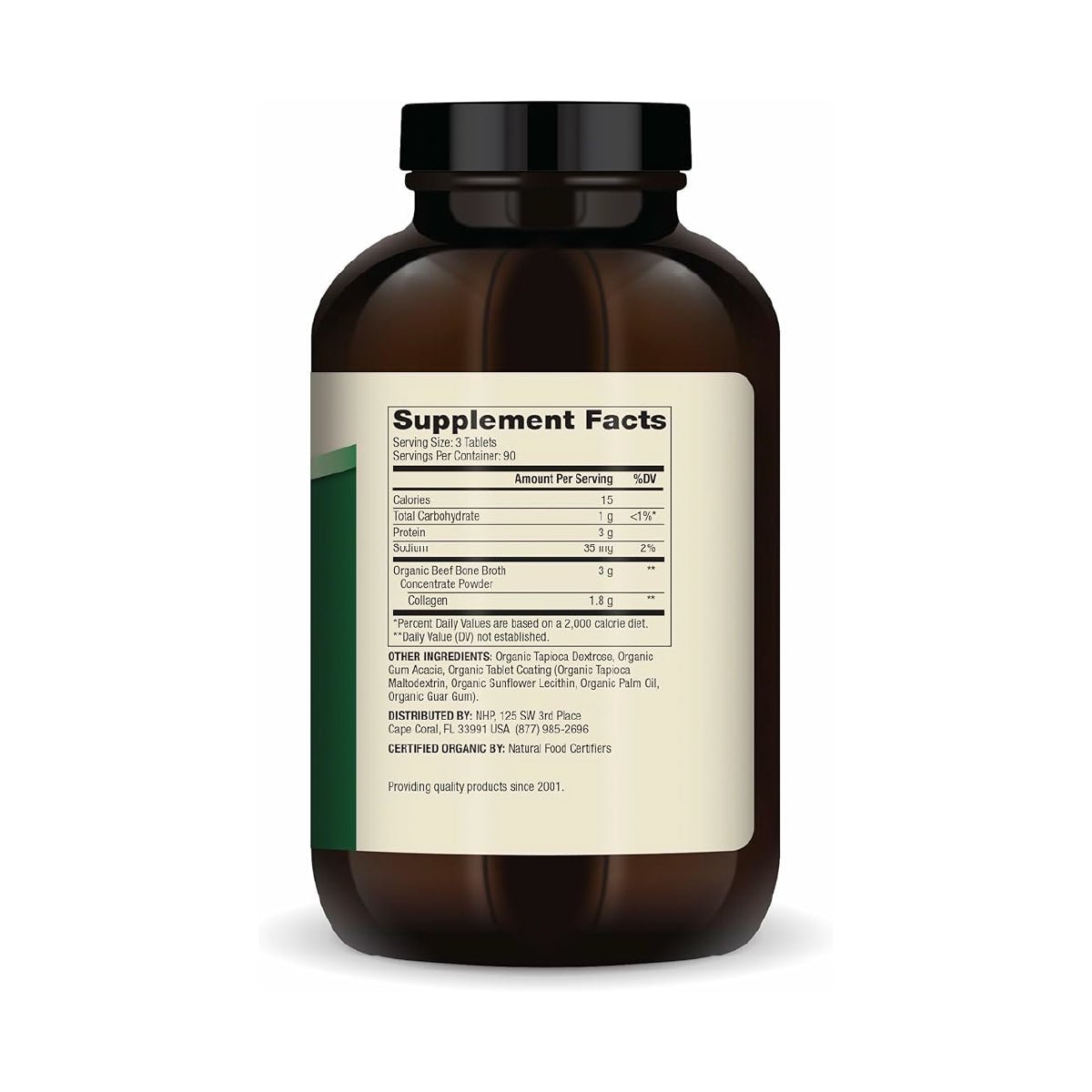 Dr. Mercola Colágeno de Caldo de Hueso 270 Tabletas Fortalece Cabello, Uñas y Articulaciones - Hi Vitamins