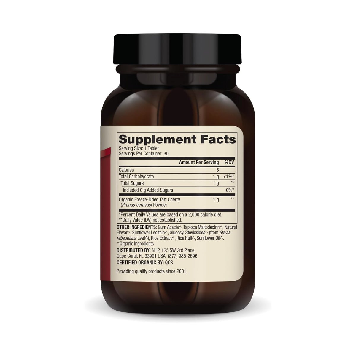 Dr. Mercola Cereza Acida Organica 1 g 30 Tabletas Antioxidantes - Hi Vitamins
