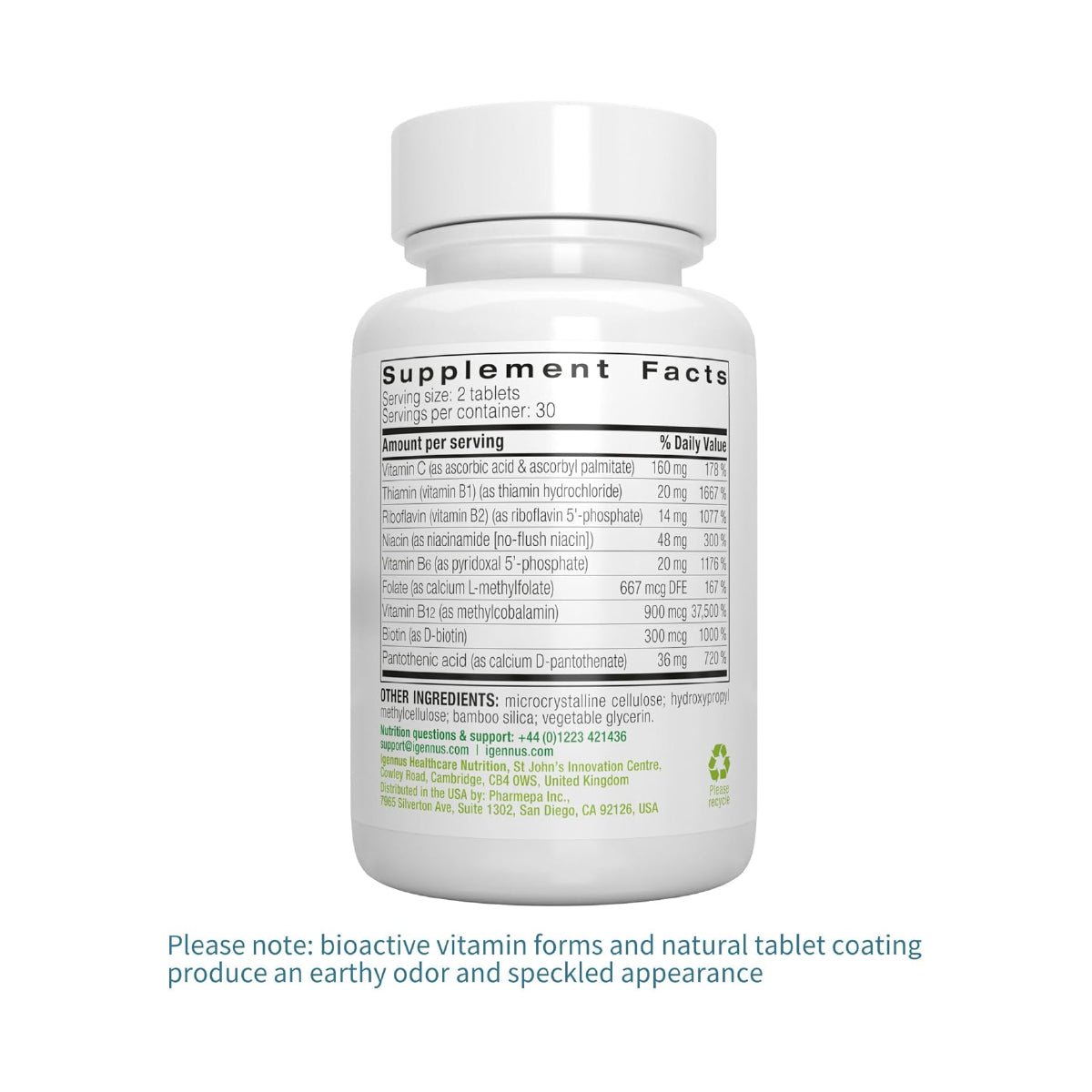 Super B - Complex Complejo B Metilado con Vitamina C 60 Tabletas Apoyo Energía, Estado de Ánimo y Metabolismo - Hi Vitamins