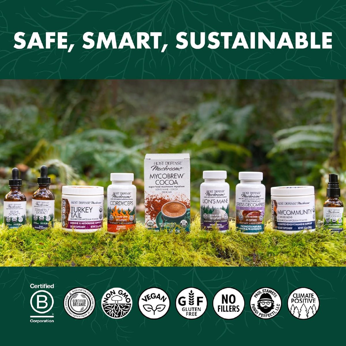 Host Defense MycoBotanicals Hígado 60 Cápsulas Apoyo Salud Hepática con Reishi Chaga y Cardo Mariano - Hi Vitamins