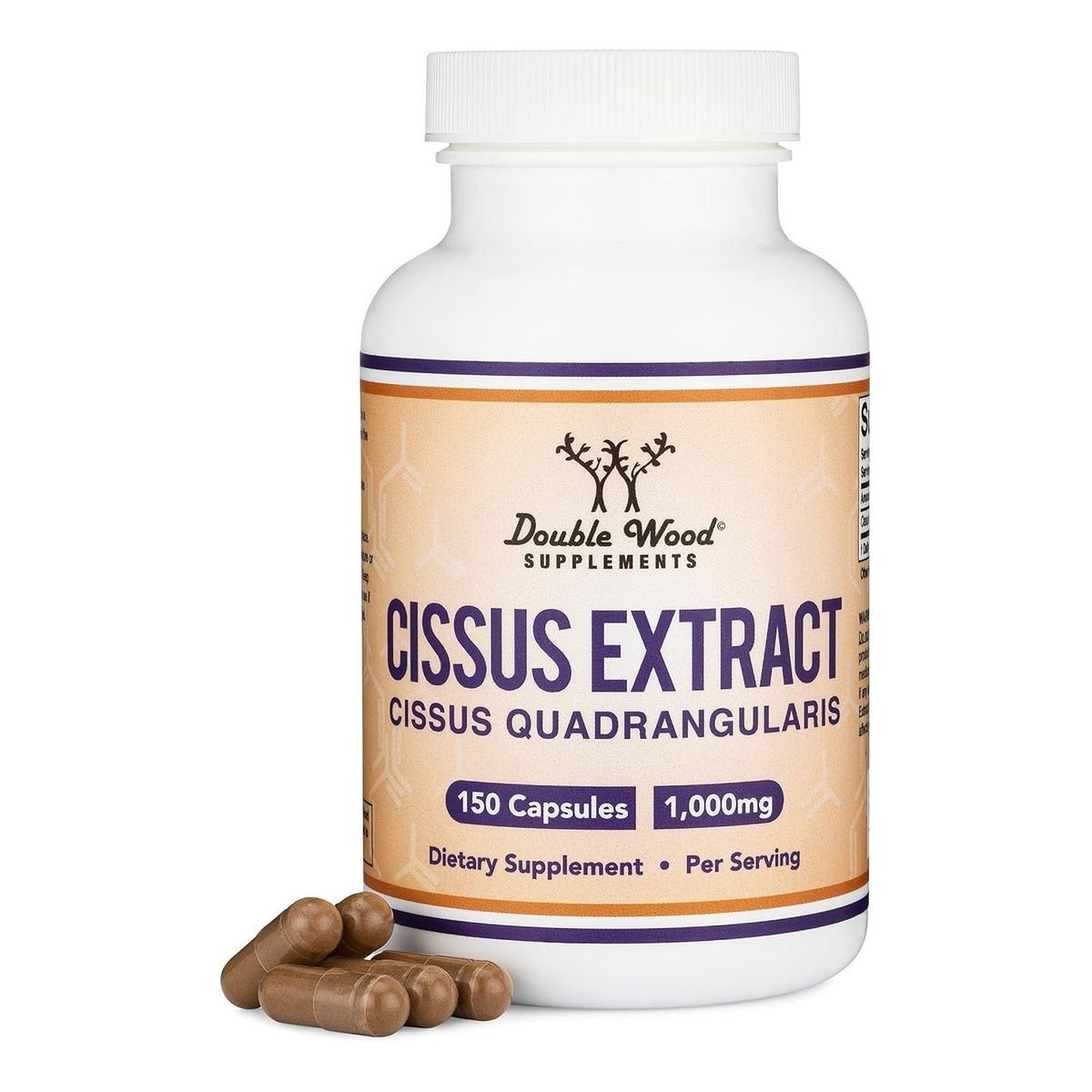 Double Wood Cissus Quadrangularis 1000mg 150 Cápsulas - Hi Vitamins