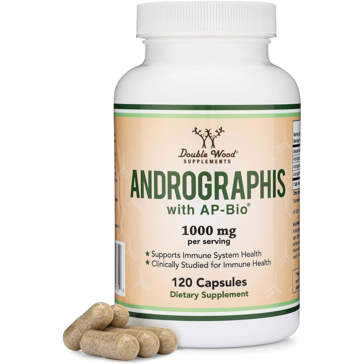 Double Wood Andrographis 1,000 Mg 120 Cápsulas - Hi Vitamins