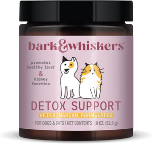 BARK & WHISKERS DETOX SUPPORT FOR DOGS Y CATS 1.8 OZ 52.3 G