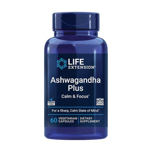 Life Extension Ashwagandha Plus Calm & Focus 60 Capsules