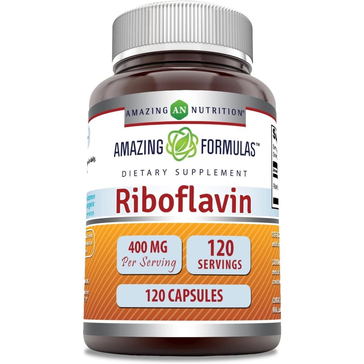 Amazing Nutrition Riboflavina 400 Mg 120 Cápsulas - Hi Vitamins