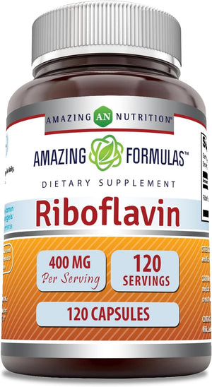 AMAZING FORMULAS RIBOFLAVIN 400 MG 120 CAPSULES