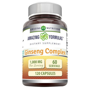 AMAZING NUTRITION GINSENG COMPLEX 1000MG 120 CAPSULES