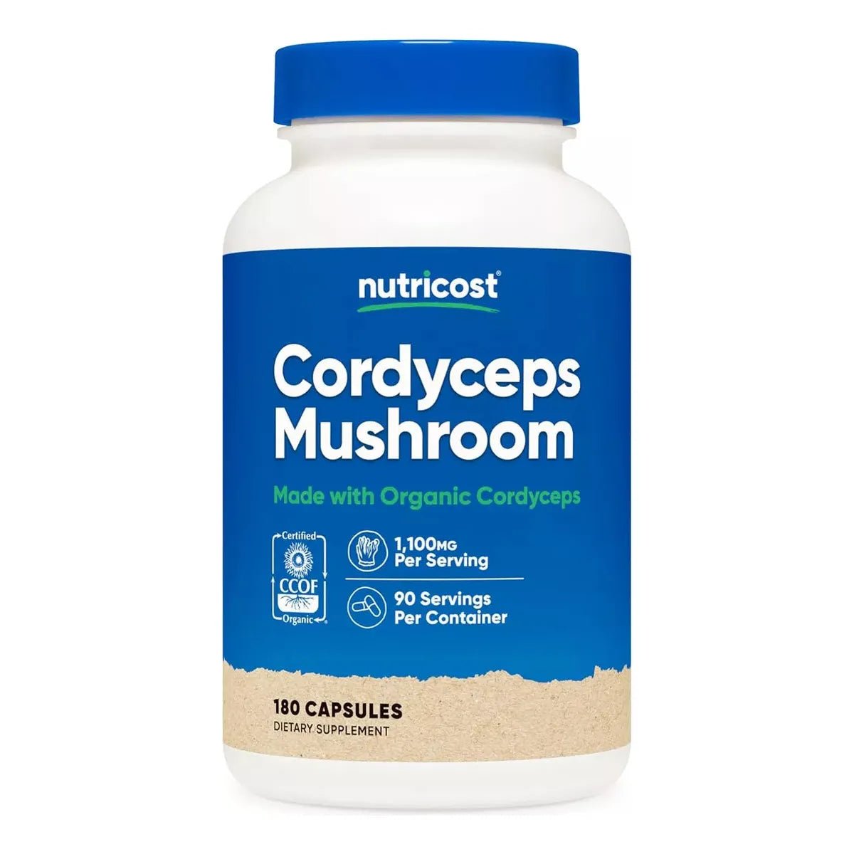 Nutricost Cordyceps 1,100 Mg 90 Cápsulas - Hi Vitamins