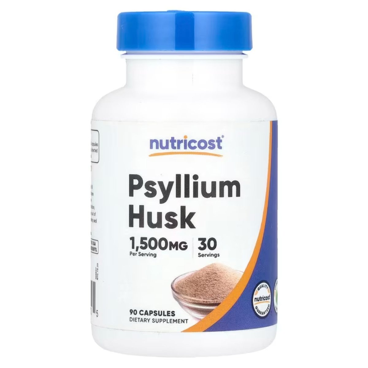 Nutricost Psyllium Husk 1,500 Mg 90 Cápsulas - Hi Vitamins