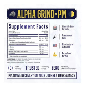 TOP SHELF ALPHA GRIND PM VAINILLA FLAVOR 114G