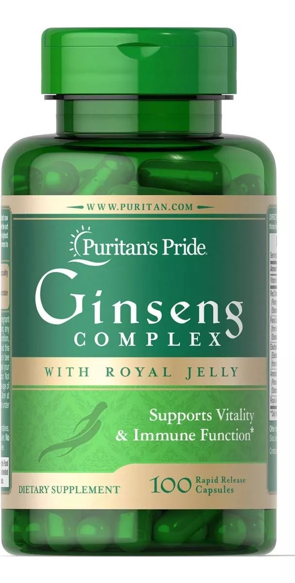 Puritan's Pride Ginseng Complex 1000 Mg 100 Cápsulas - Hi Vitamins