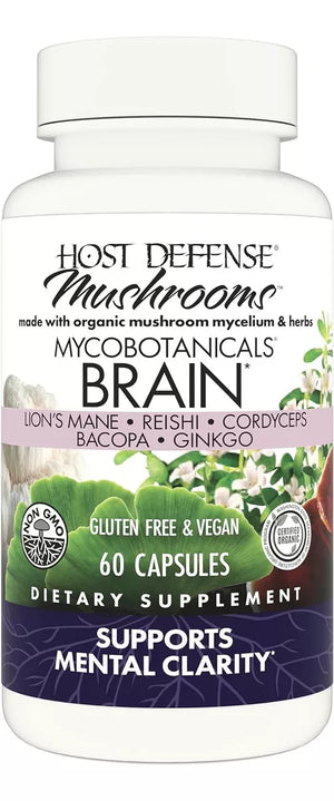 HOST DEFENSE MYCO BOTANICALS BRAIN 60 CAPSULES