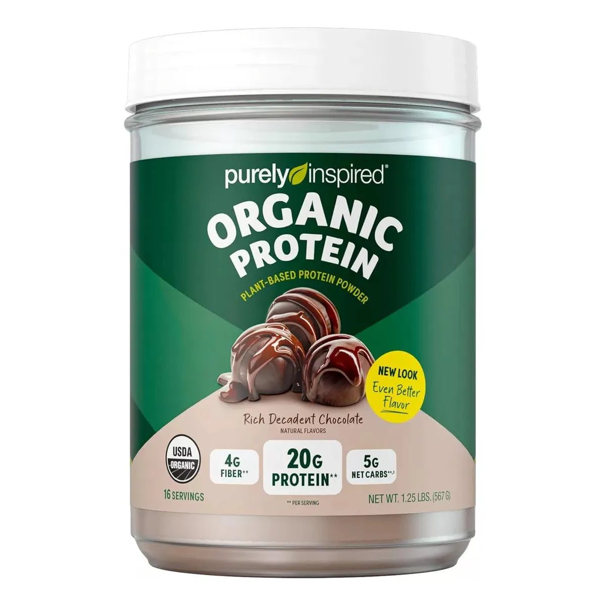 Purely Inspired Organic Protein Decadent Chocolate 567 G - Hi Vitamins