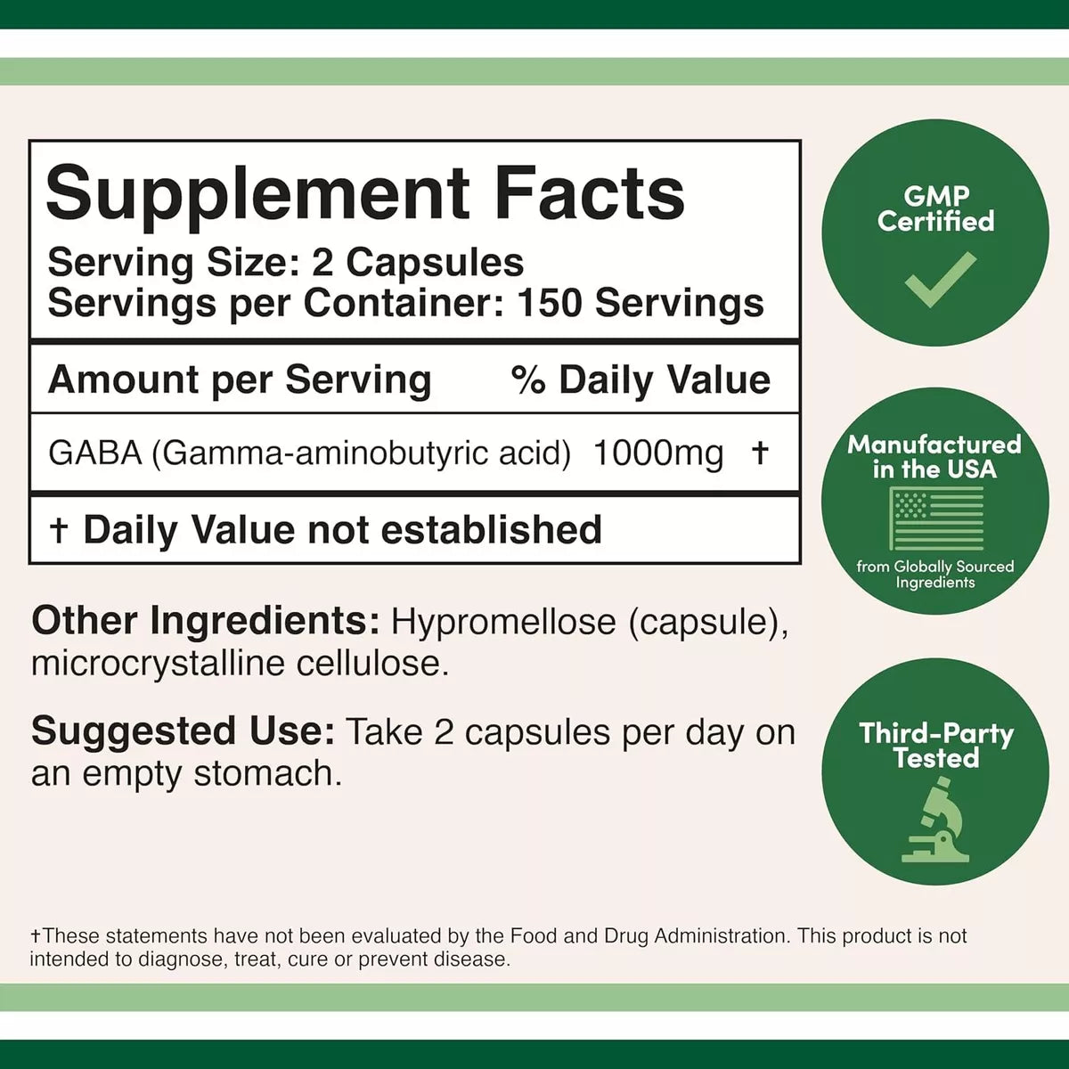 Double Wood Gaba 1000mg 300 Capsules