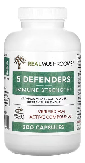 REAL MUSHROOMS 5 DEFENDERS 200 CAPSULES