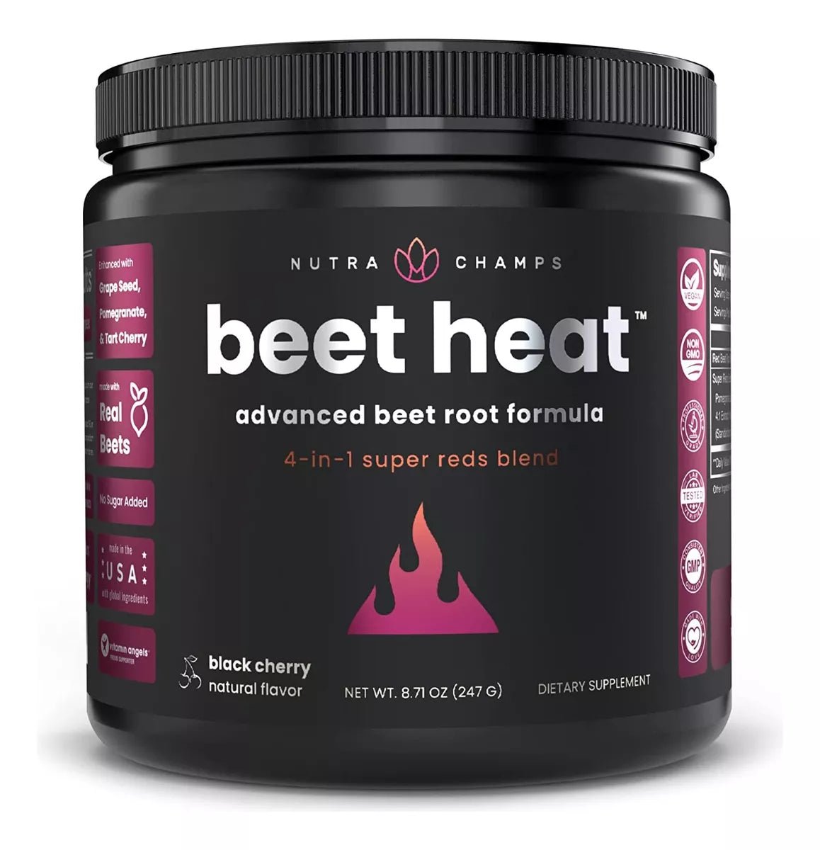 NUTRA CHAMPS • BEET HEAT™ BEET ROOT CIRCULATION SUPERFOOD 241 GRS - Hi Vitamins